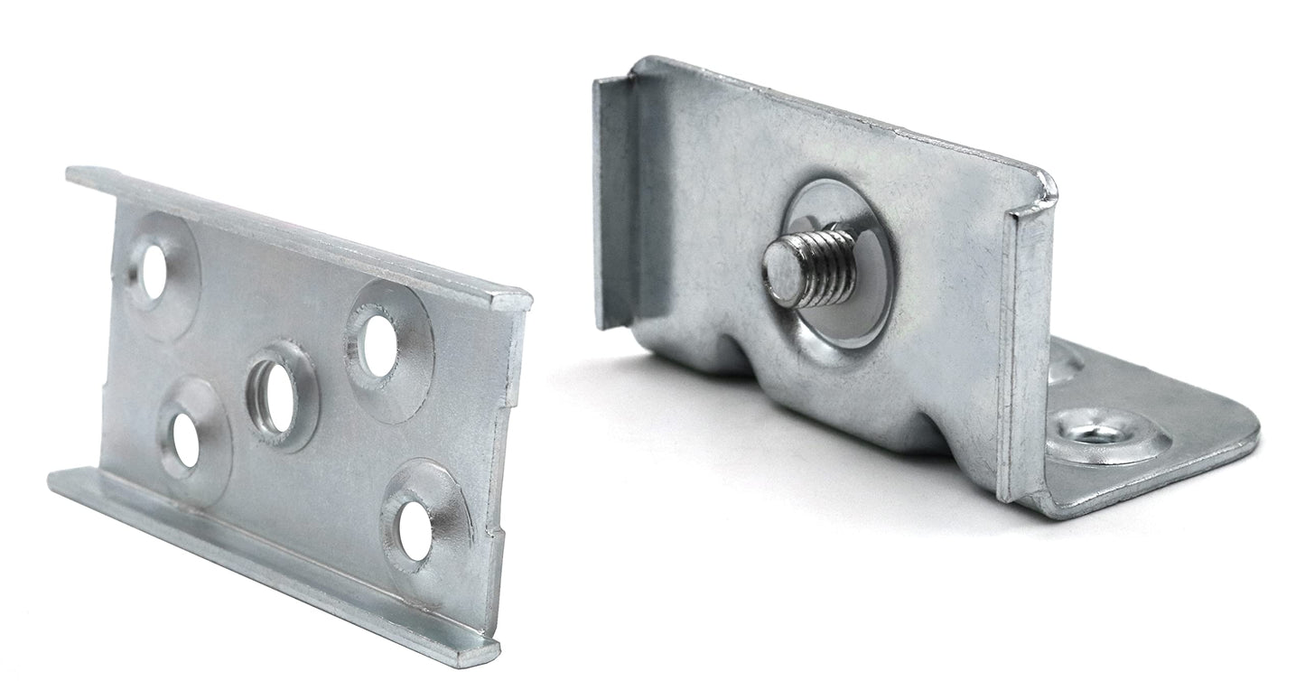 Design61 set of 4 bed fittings, bed connectors, bed fittings for slatted frames, furniture connectors complete set for screwing 90 mm