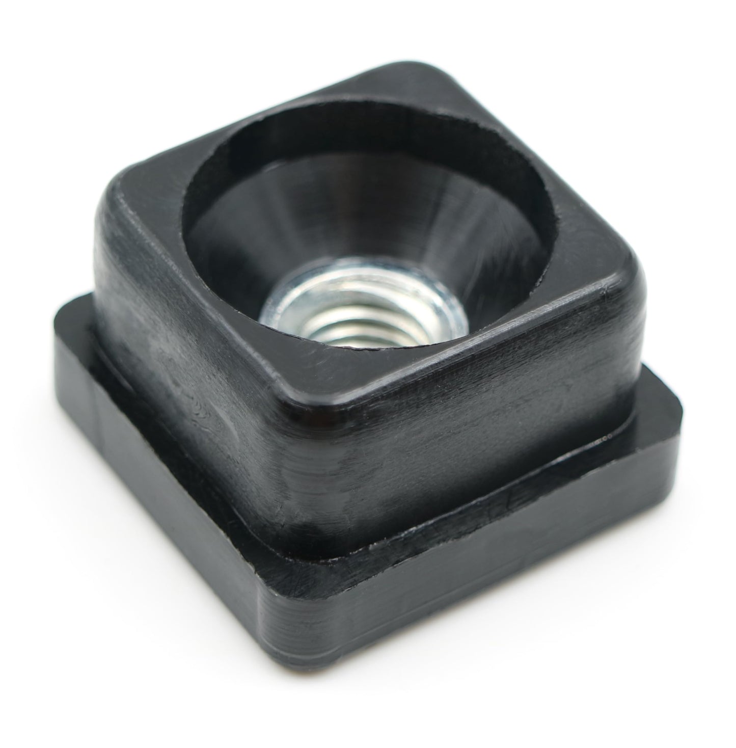 Design61 4X Gewindestopfen Vierkantrohrstopfen 25x25 mm 1,5 mm mit M10 Innengewinde