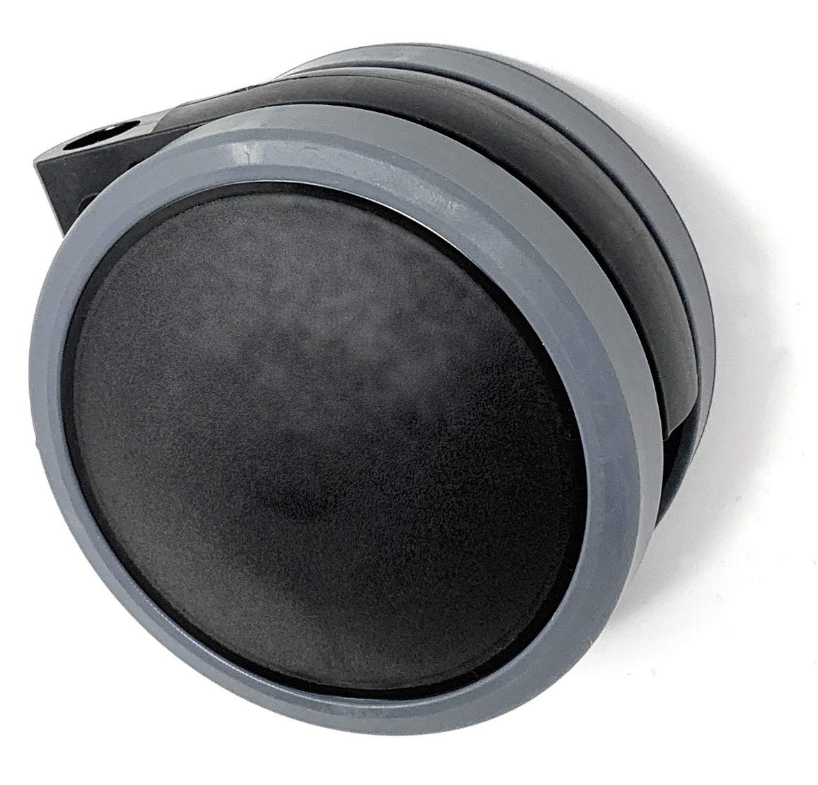 Design61 4er Set Universal Möbelrollen mit Bremse Lenkrollen Doppelrolle Ø 63mm mit Feststeller mit Anschraubplatte + Schrauben