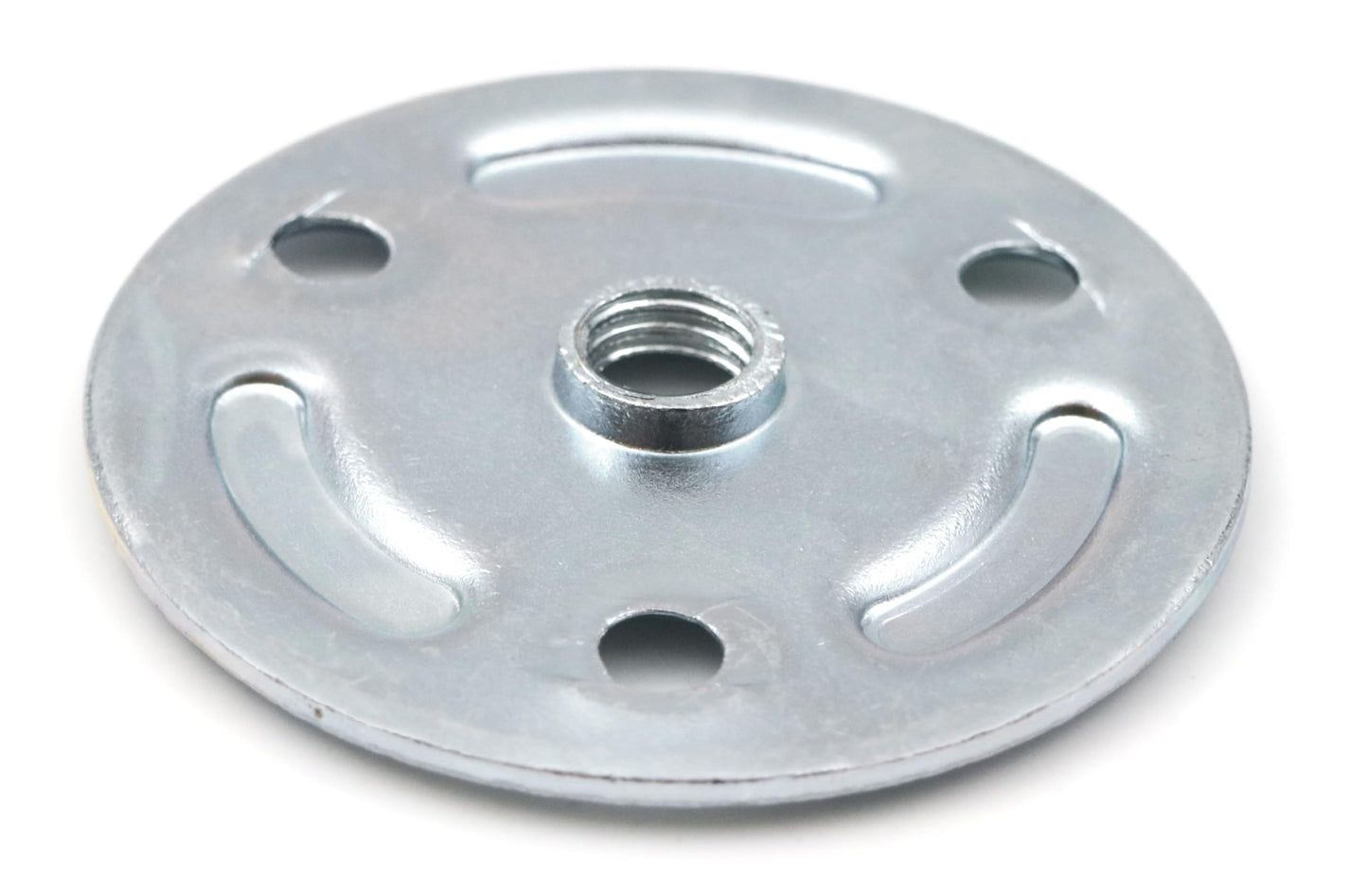 Plaque à visser Design61 4 pièces, ronde 50 mm pour pieds de table, pieds d'armoire, pieds de canapé, pieds de meuble avec filetage M8