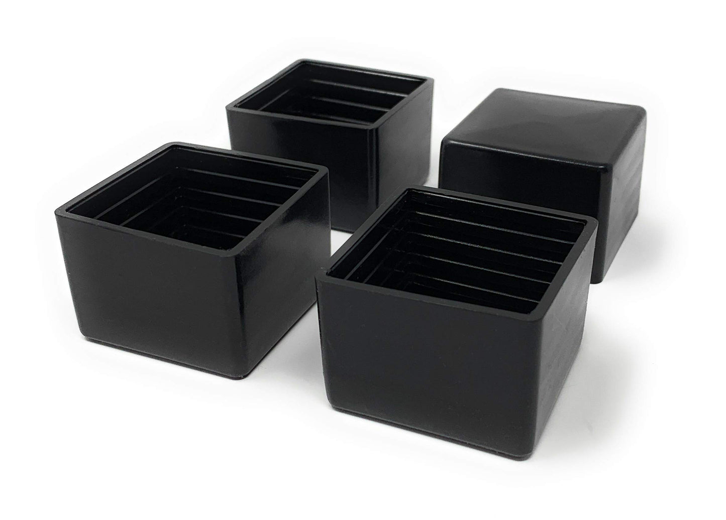 Design61 4x caps for square tubes 40 x 40 mm protective caps gliders floor protection for square tubes