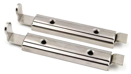 Design61 Lot de 2 loquets d'armoire, loquets de meubles avec fermeture coulissante, loquets d'armoire pour barrières pour animaux, meubles de salle de bain, 7 cm