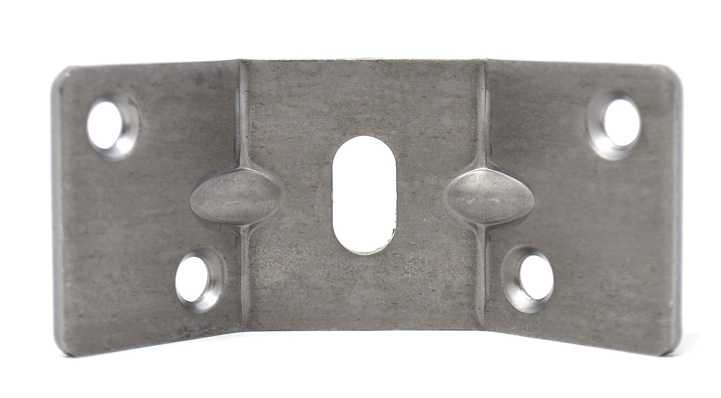 Design61 jeu de 4 ferrures d'angle pour pieds de table, acier 75 x 34,5 mm
