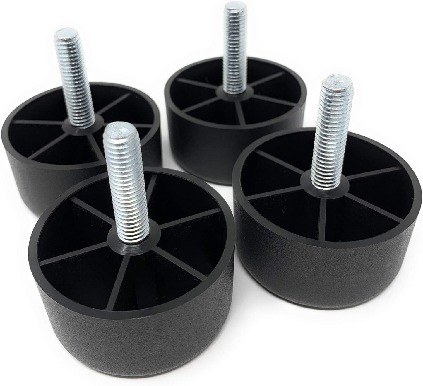 Design61 4er Set Möbelfüße Sofa Füße Möbelgleiter Möbeluntersetzer Sofa Sessel zum Anschrauben 25,4 mm