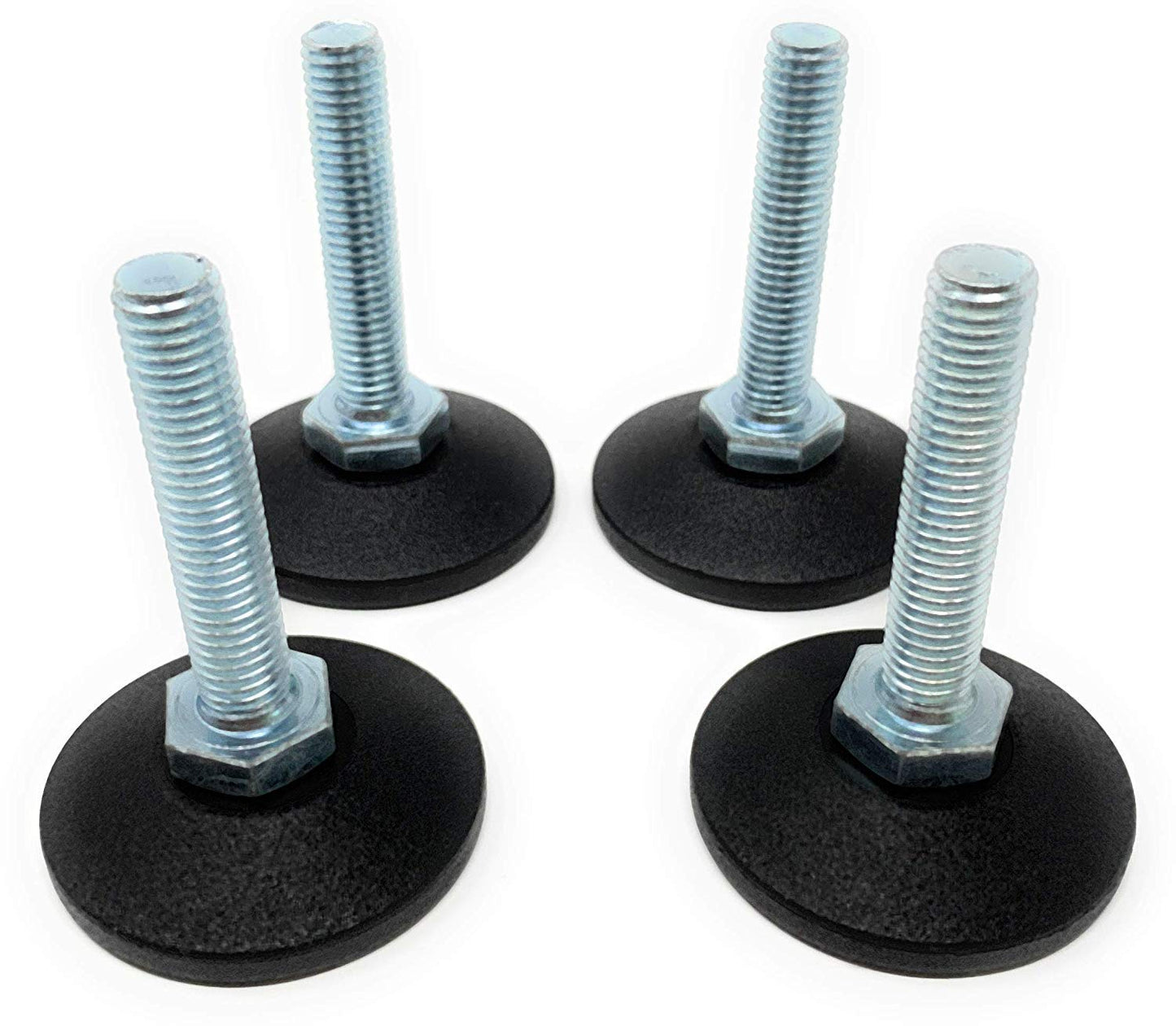 Design61 4x Verstellschraube Justierschraube Ø 48mm mit verzinkter Stellschraube M10x40 mm