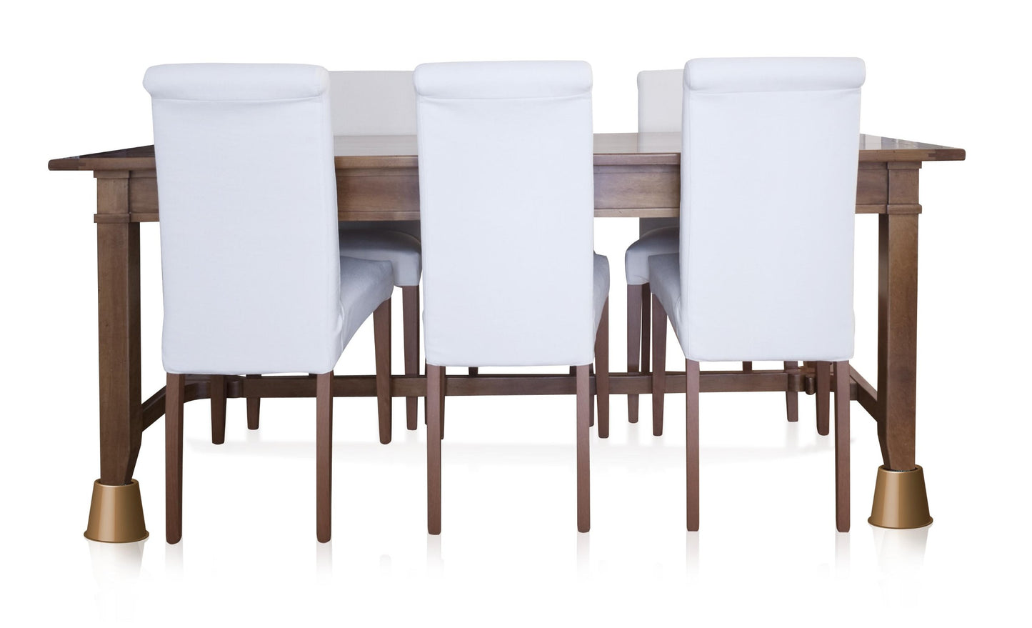 Slipstick CB650 12.7 cm bed riser, furniture riser, creates storage space under the bed, 4 pieces, supports 900 kg, brown