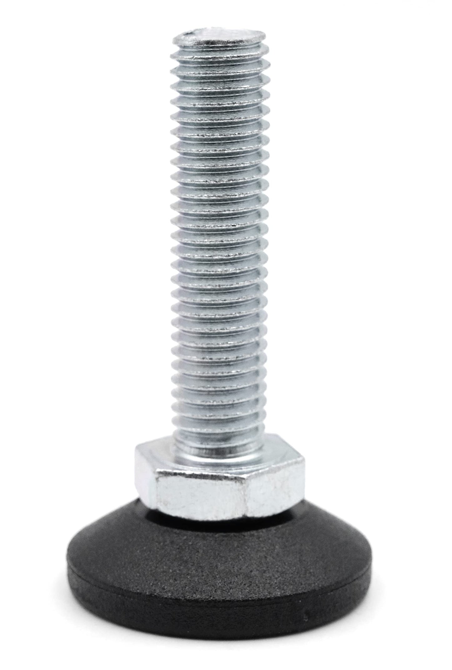 Design61 4X Verstellschraube Justierschraube Ø 38 mm mit verzinkter Stellschraube M12 x 50 mm (Fuß drehbar)