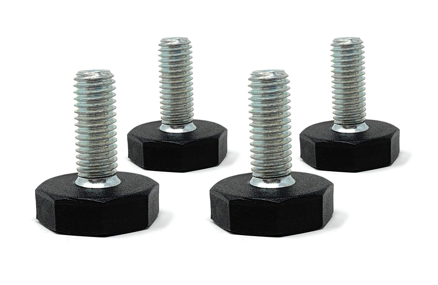 Design61 4x Verstellschraube Justierschraube Ø 27mm mit verzinkter Stellschraube M10x50 mm
