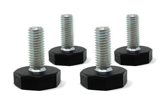 Design61 4x vis de réglage Ø 27 mm avec vis de réglage galvanisée M10x50 mm