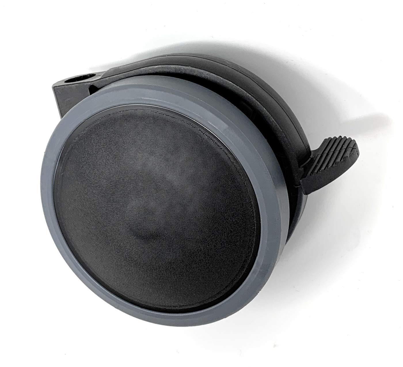 Design61 4er Set Universal Möbelrollen mit Bremse Lenkrollen Doppelrolle Ø 63mm mit Feststeller mit Anschraubplatte + Schrauben