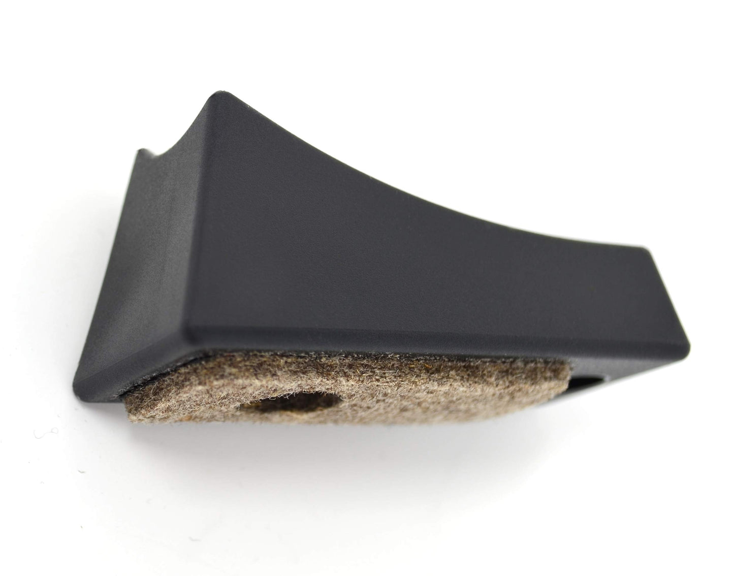Design61 set of 2 felt gliders, shell gliders, sliding skids for screwing, curved tubes, cantilever chair Ø22mm R90 mm