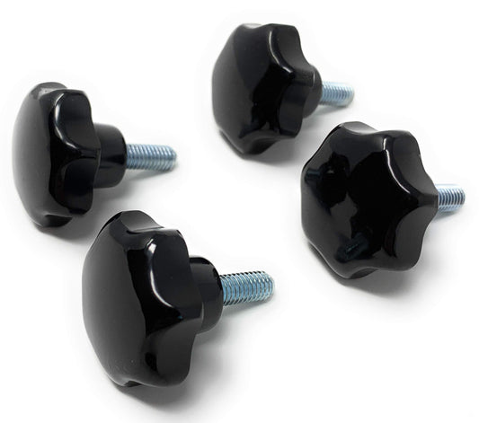 Design61 jeu de 4 volants à poignée étoile M6 x 15 mm Ø32 (DIN 6336 K/Duroplast)