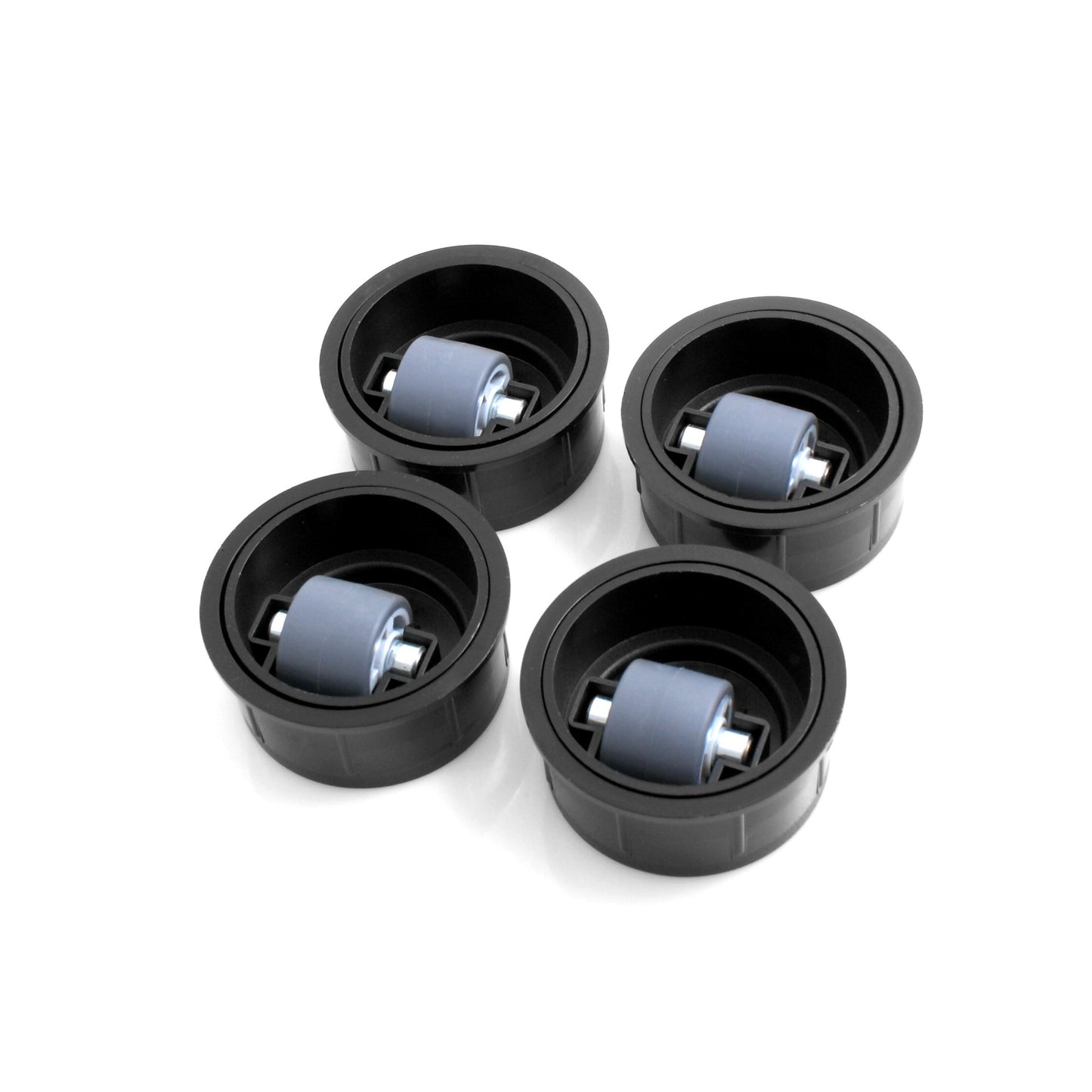 Design61 Steerable Studded Castors Set of 4 Furniture Castors Sliding Castors Furniture Castors Furniture Castors with Soft Tread