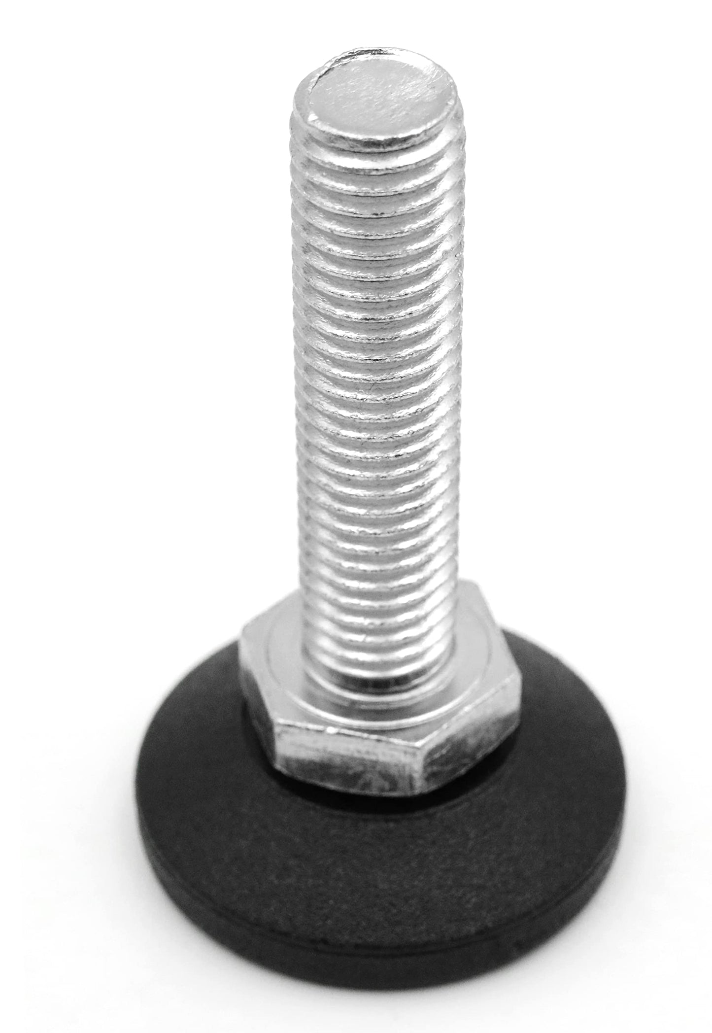 Design61 4X Verstellschraube Justierschraube Ø 38 mm mit verzinkter Stellschraube M12 x 50 mm (Fuß drehbar)