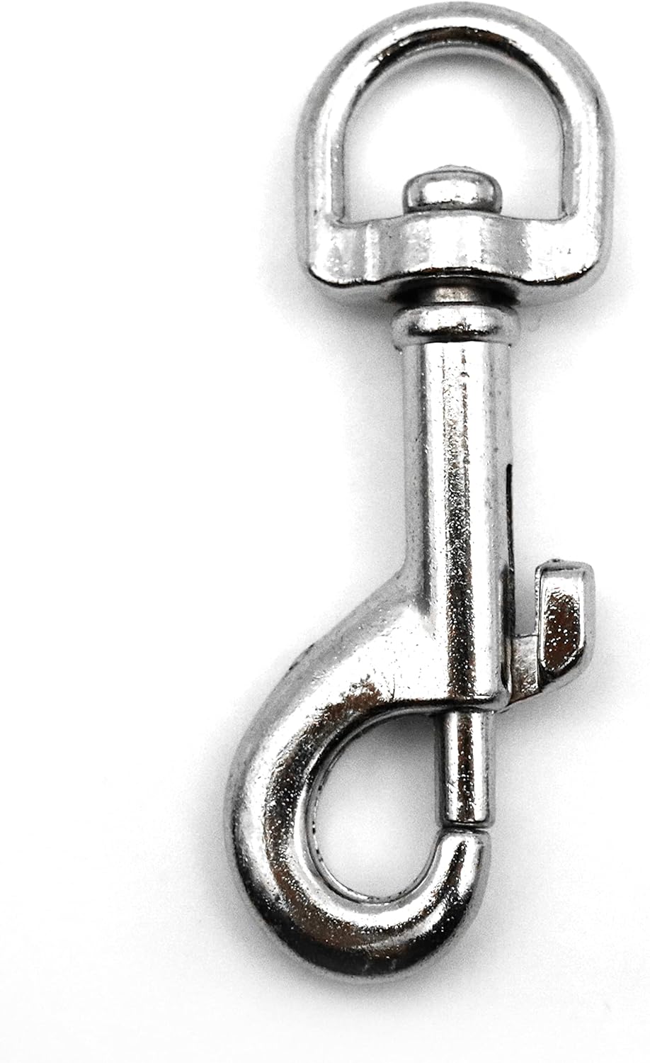 Design61 4er Set Karabinerhaken Karabiner 360 Grad Drehgelenk aus Druckguss Vernickelt (75mm)
