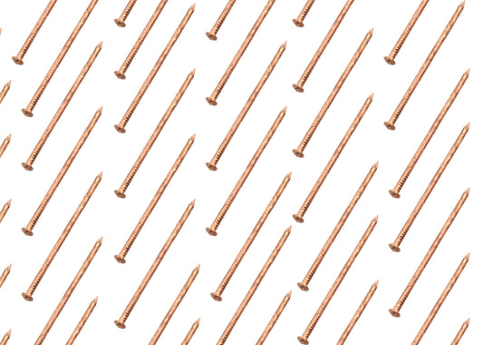 50x Clou en fer 2,0 x 32 mm à tête conique, broches de soudage isolantes cuivrées