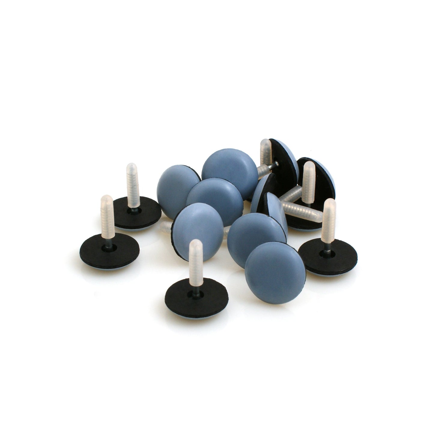 Design61 furniture gliders 16x floor protection gliders Teflon with nail Ø 25 mm PTFE thickness 4.9 mm