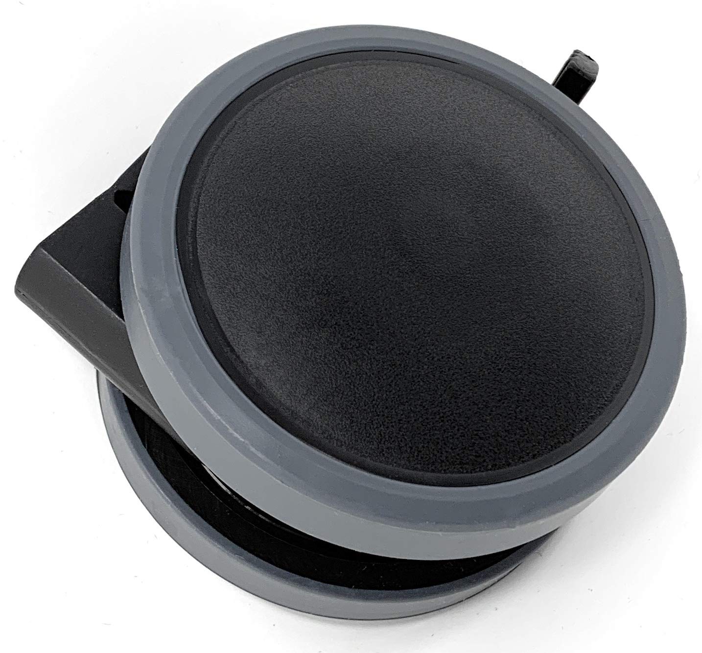 Design61 4er Set Universal Möbelrollen mit Bremse Lenkrollen Doppelrolle Ø 63mm mit Feststeller mit Anschraubplatte + Schrauben