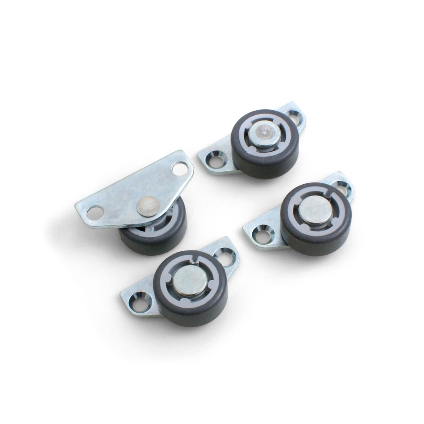 Design61 4x bed box rollers, parquet side rollers, box rollers, furniture rollers, furniture rollers 30x14 mm with soft running surface