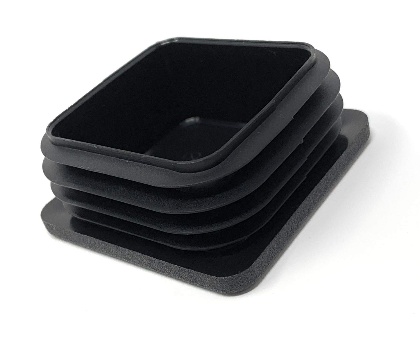 10x Vierkant Rohrstopfen Lamellenstopfen 30x30 mm mit Lamellen für Innenmaß 20-25 mm