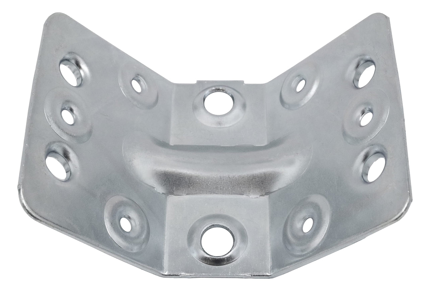 Design61 lot de 4 équerres pour pieds de table, acier 100 mm x 70 mm