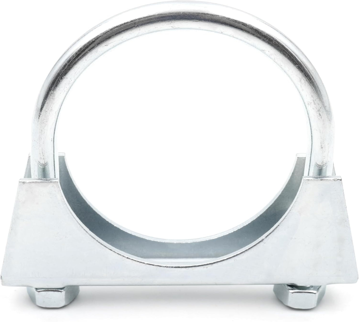 Design61 2 Stück Runde Rohrschelle M8 x 60 mm Bügelschelle Bügelschraube Auspuffschelle U-Bolzen U Bügel mit Muttern Verzinkter Stahl Robust Korrosionsbeständig für Rohrverbindungen