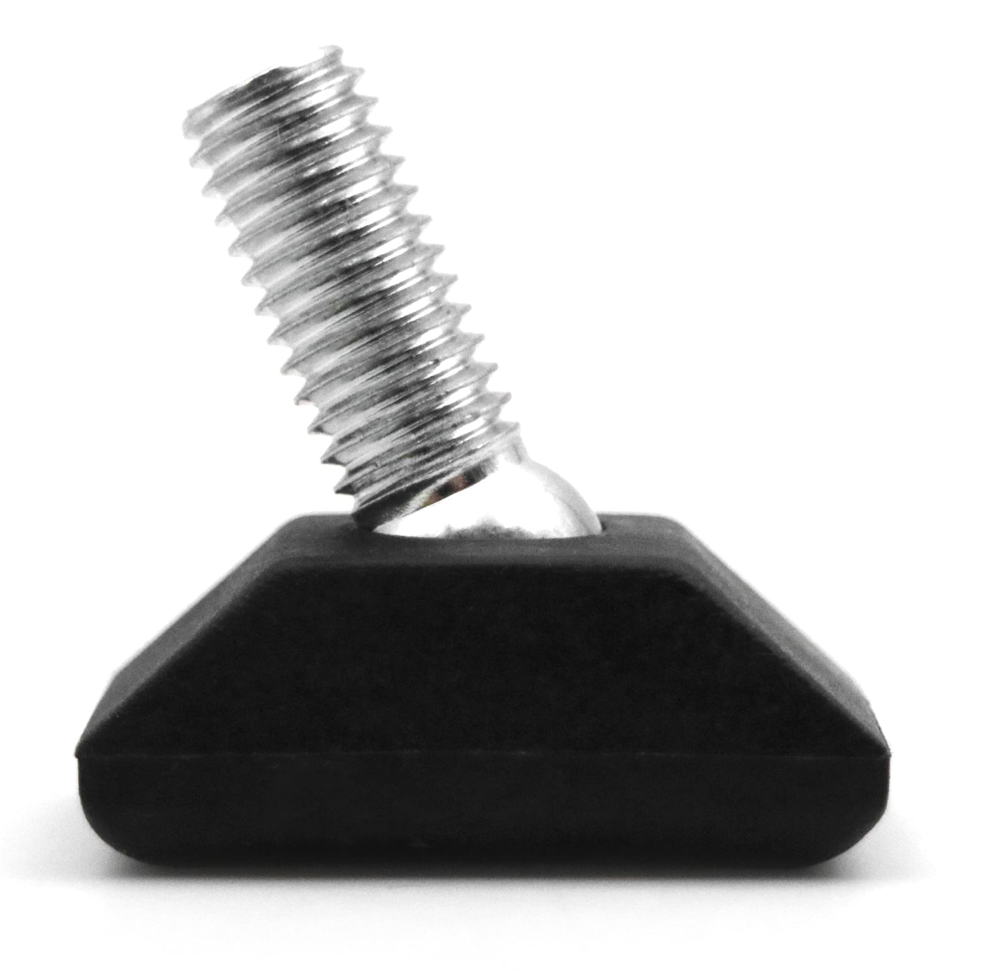 Design61 4X Möbelgleiter 30x20 mm M8x 30 mm Rechteckige Gelenkgleiter mit Stahlkugelbolzen
