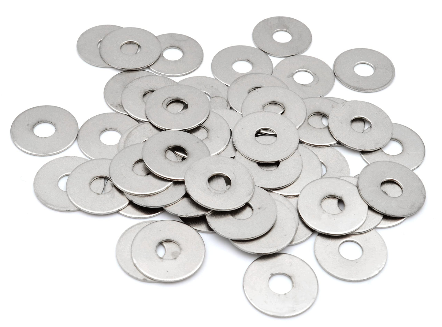 Design61 50x washers hole Ø 5.0 mm spacer nickel-plated