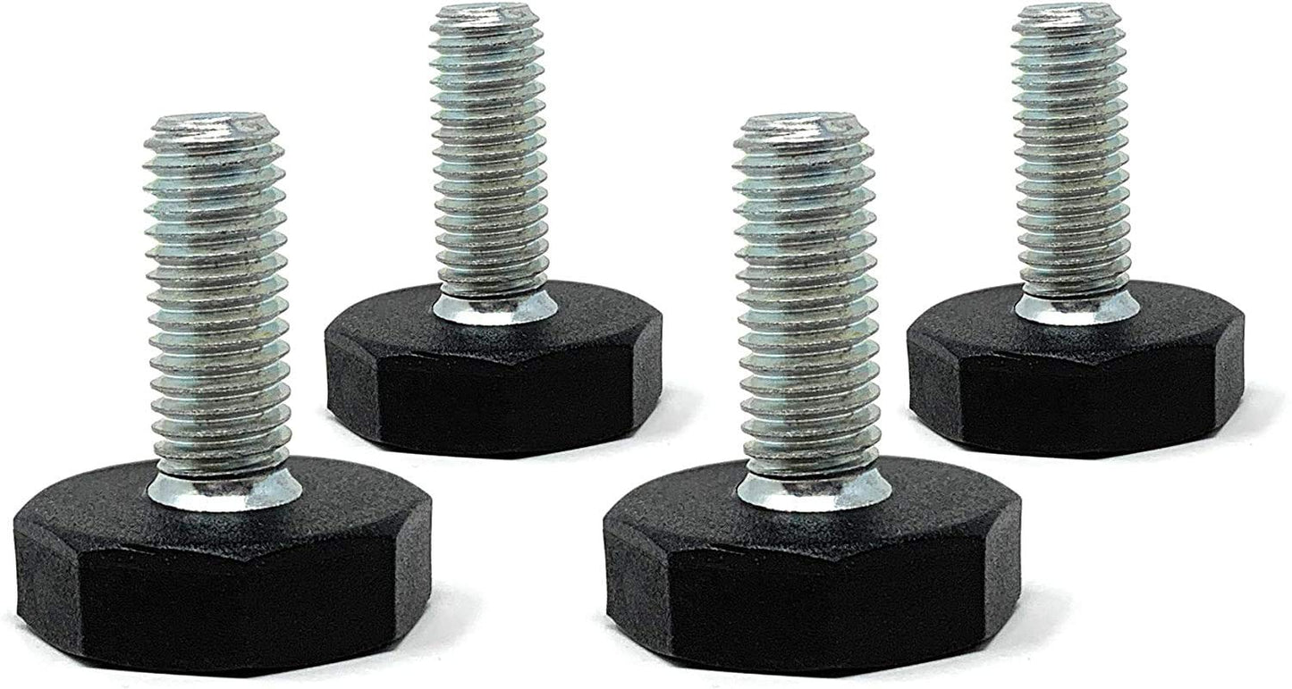 Design61 4x adjusting screw Ø 27mm with galvanized adjusting screw M10x25 mm