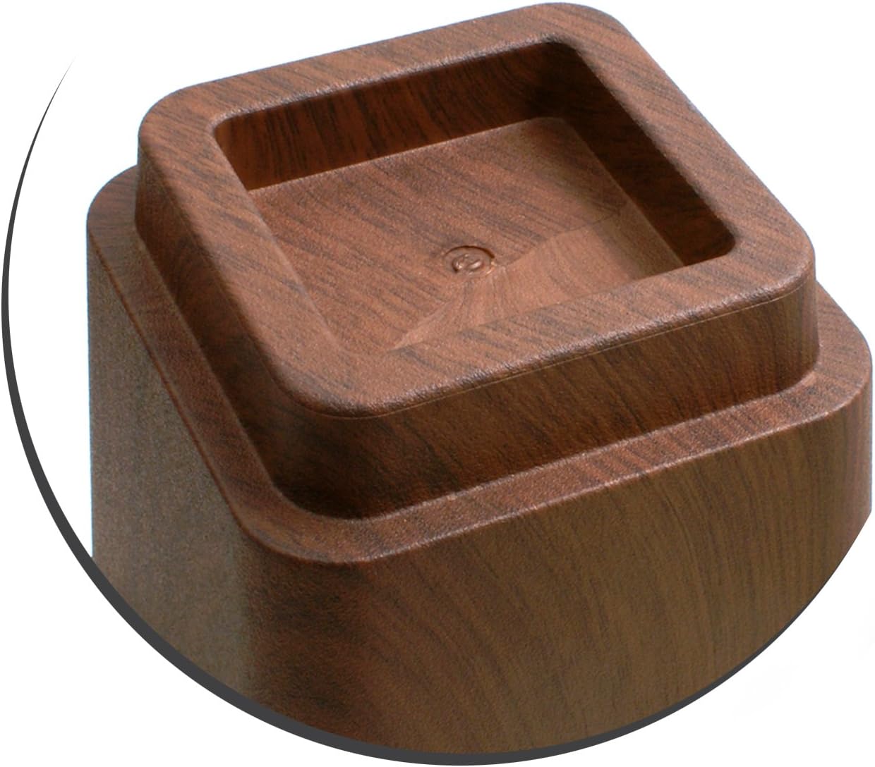 Design61 Bett Erhöhung Holz-Look Möbelerhöher Betterhöher Betterhöhung Möbelerhöhung Elefantenfuß (4 hohe + 4 Kurze) für Füße bis 73x73 mm