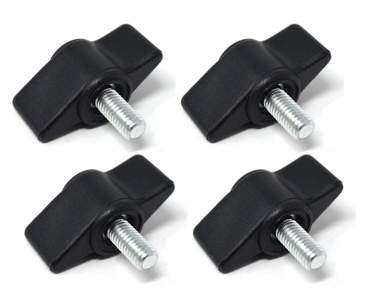 Design61 4x wing screw plastic with threaded bolt steel M5 x 10 mm