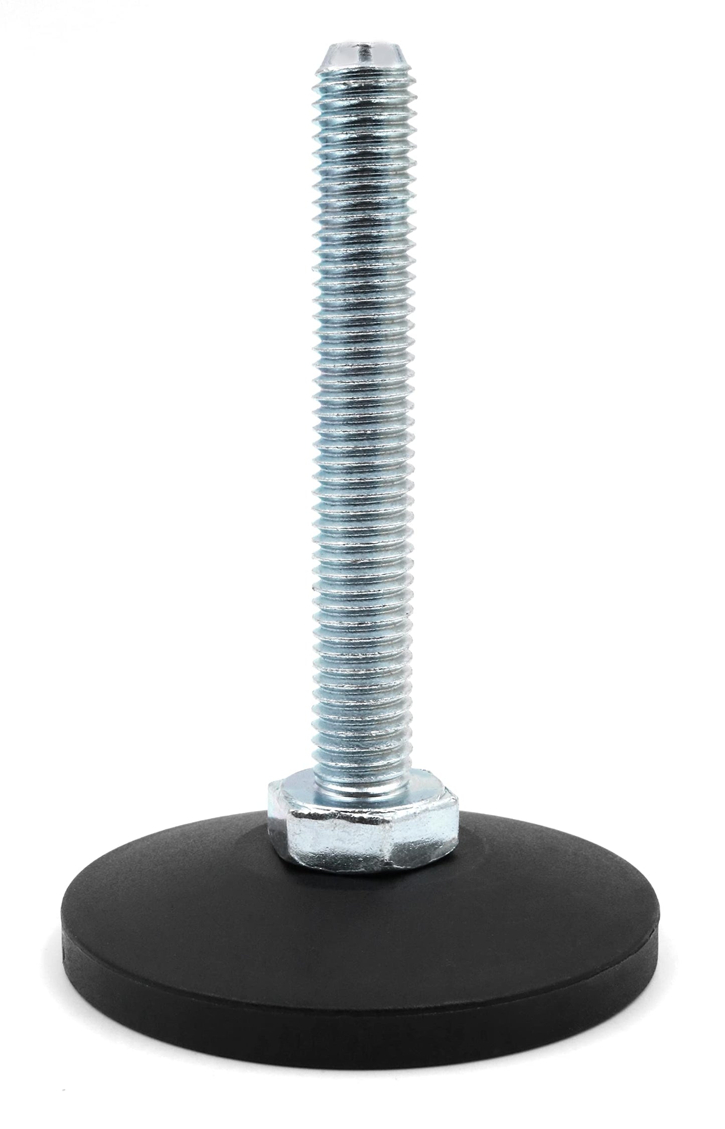 Design61 4X Verstellschraube Justierschraube Ø 58 mm mit verzinkter Stellschraube M10 x 70 mm (Fuß drehbar)