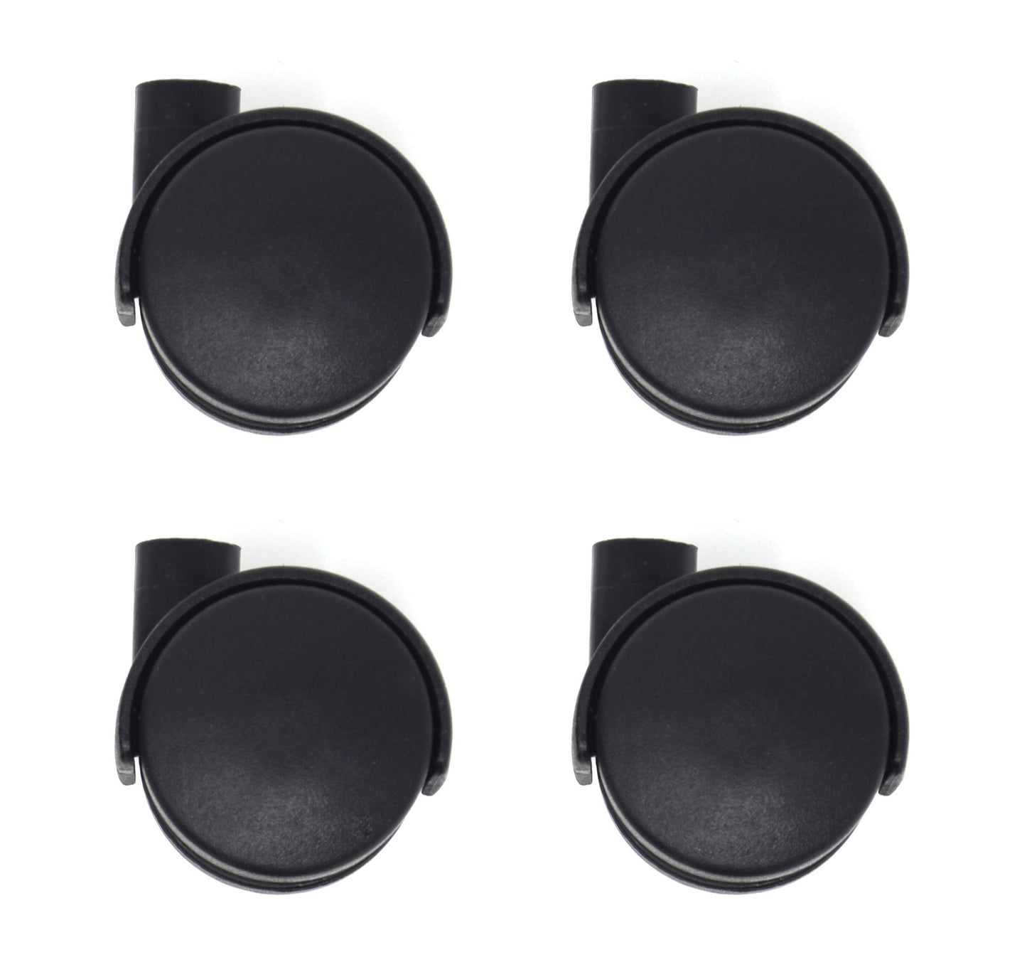 Design61 Roulettes universelles pour meubles avec fixation en U, roulettes pivotantes de 19 mm, roulettes à plaque avec goupille, 4 pièces
