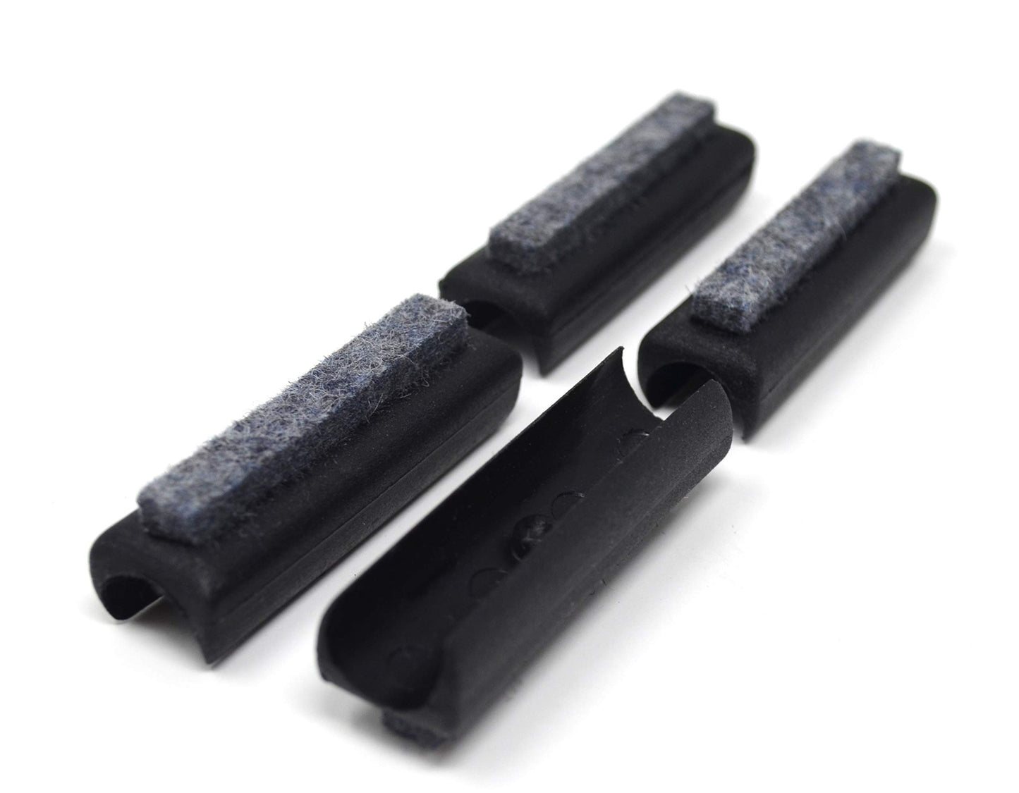 Patins en feutre Design61, lot de 4 patins pour chaises, patins de protection de sol Ø 15-16 mm, patins silencieux pour meubles, patins à coque de serrage avec surface de glissement en feutre insonorisante
