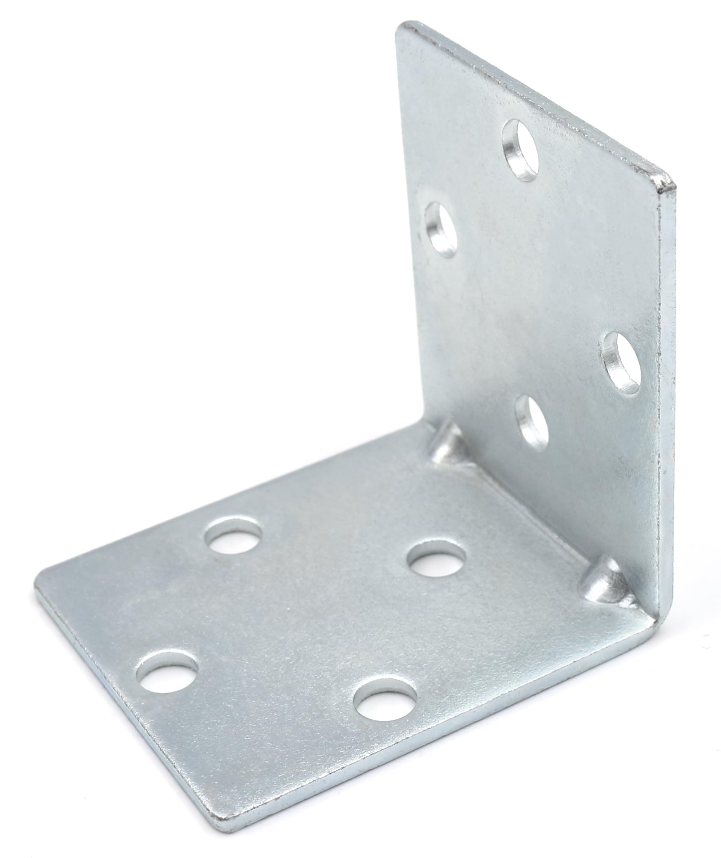 Design61 10x Lochplattenwinkel Winkelverbinder 52 x 52 x 45 x 2mm Holzverbinder Lochwinkel Verzinkt