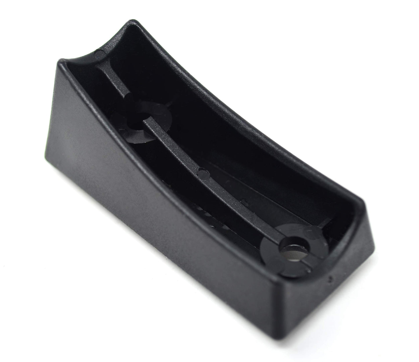 Design61 set of 2 felt gliders, shell gliders, sliding skids for screwing, curved tubes, cantilever chair Ø22mm R90 mm