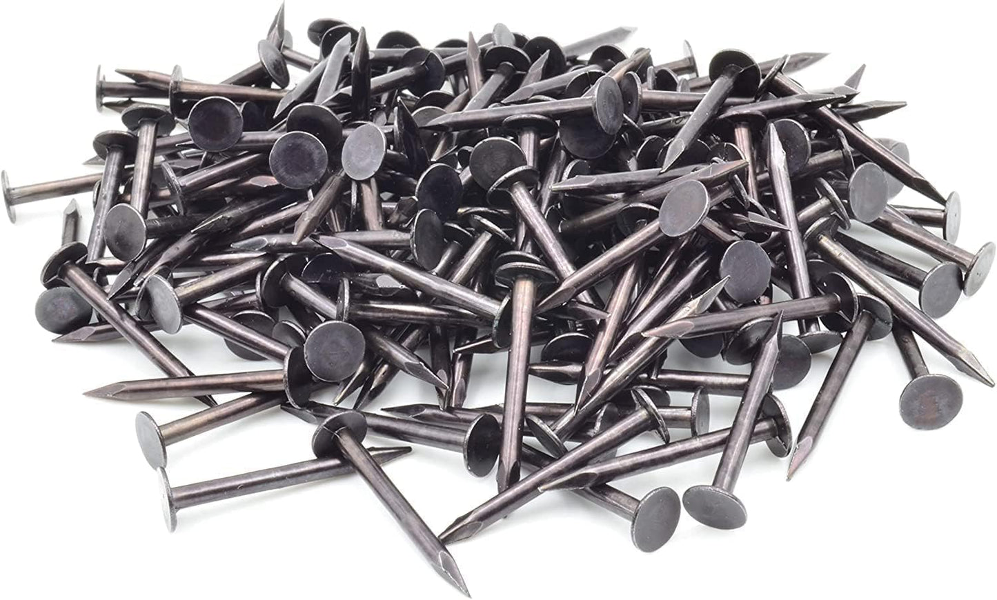 Design61 Kammzwecken 1,6 x 16 mm Nagel Nägel Großer Rundkopf Lange Scharfe Spitzen gebläut 100g ca. 330 Stück