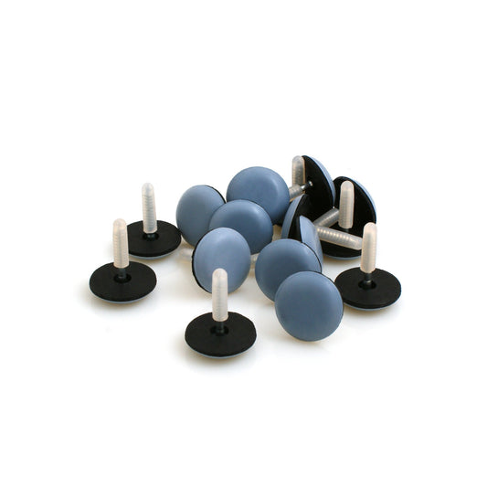 Design61 furniture gliders 16x floor protection gliders Teflon with nail Ø 20 mm PTFE thickness 4.9 mm