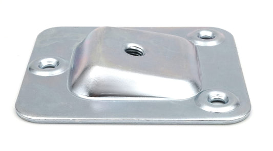 Design61 jeu de 4 plaques de montage, coudées 10°, filetage M6 pour canapé, pieds de table, pieds de chaise, pieds de meuble, plaques de fixation, adaptateur pieds de canapé