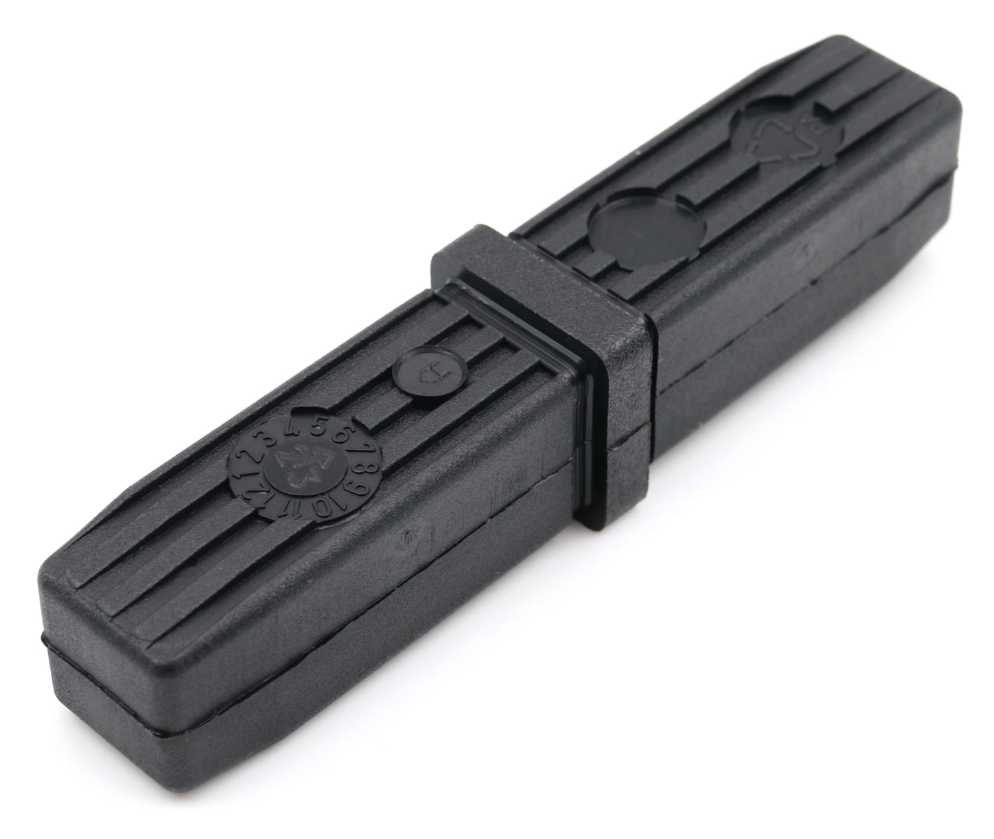 Design61 2er Set 2-Wege Steckverbinder Rohrverbinder für Vierkantrohre 20 x 20 x 1,5 mm