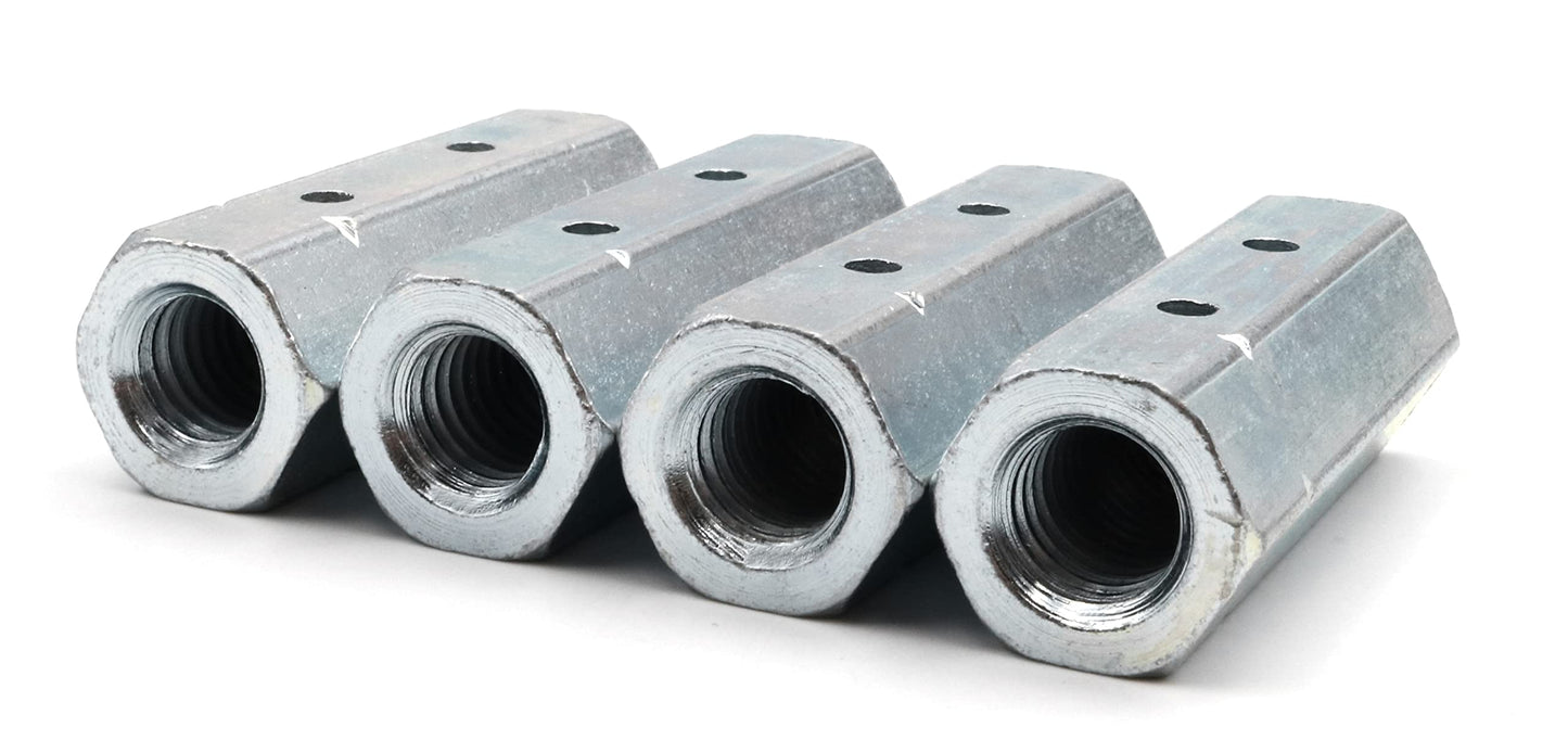 Écrou de tige Design61 M6 x 30 mm écrou de tendeur hexagonal DIN 1479 filetage intérieur tige filetée acier galvanisé lot de 4