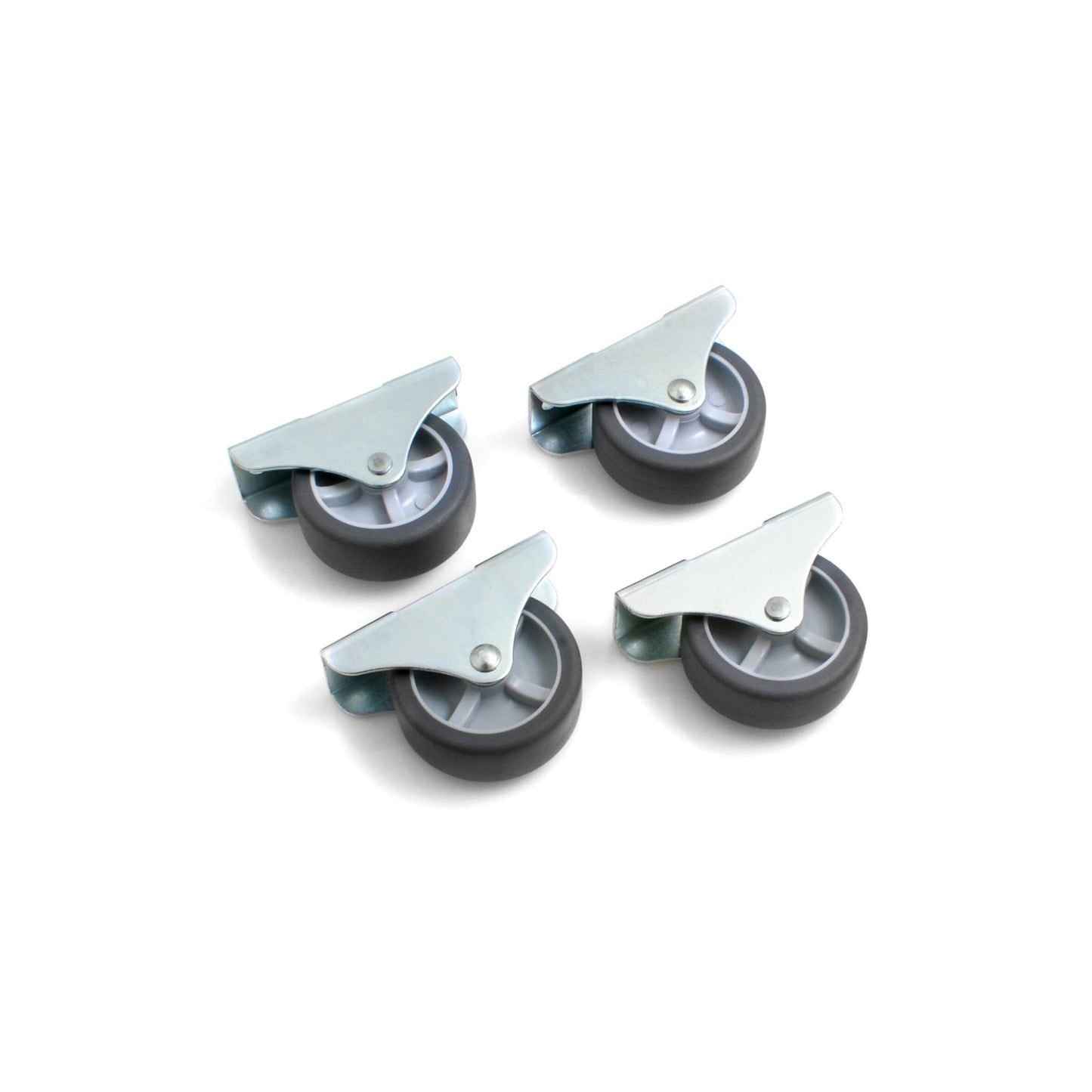 Design61 4x Kastenbockrolle Bettkastenrolle Möbelrolle Möbelrollen 50x19 mm mit weicher Lauffläche