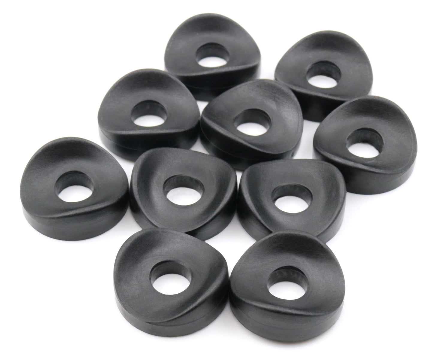 Design61 10x Satteldistanzstücke Distanzstücke Unterlegscheiben L 4 mm x Ø 25/8,2 mm M8 Rund HD-Polyethylen