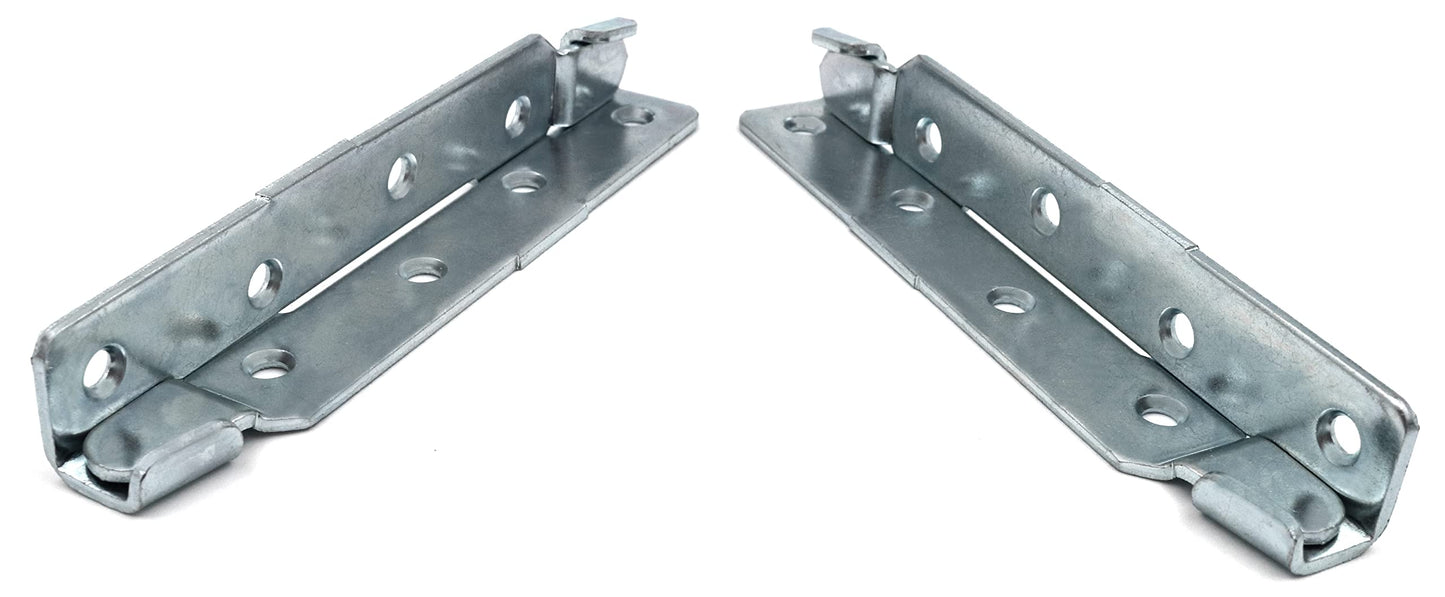Design61 set of 4 bed fittings, bed connectors, bed fittings for slatted frames, furniture connectors complete set for screwing 145 mm