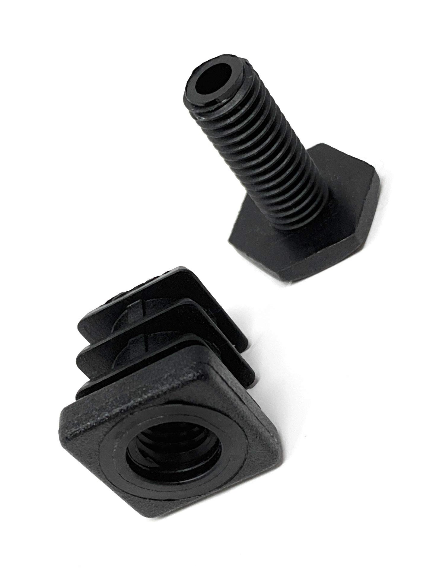 Design61 10x Vierkant Rohrstopfen Justierstopfen 20 x 20 mm mit Lamellen
