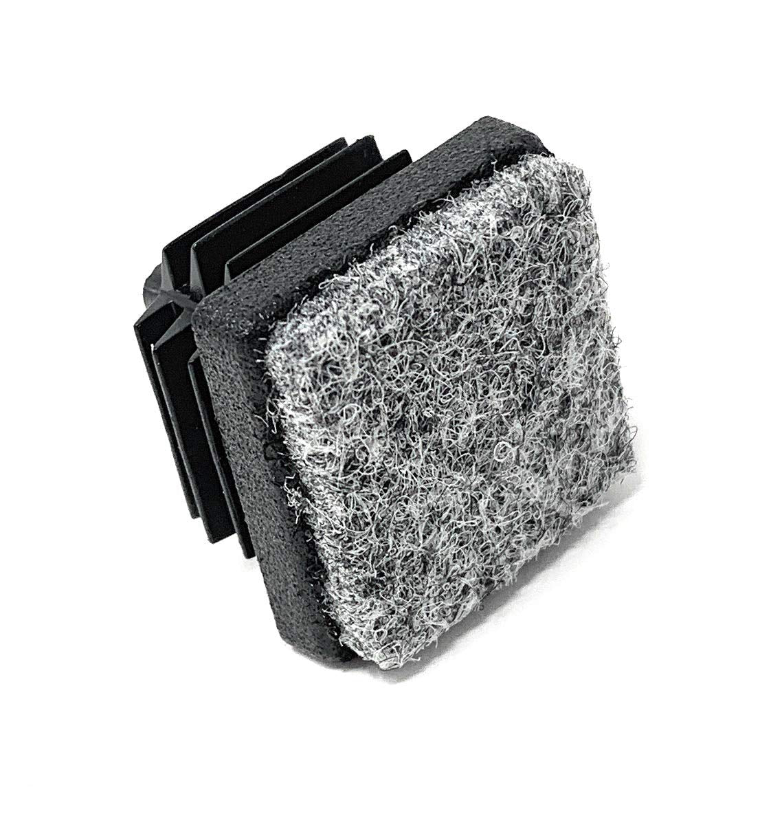 Design61 8x Vierkant Rohrstopfen Lamellenstopfen mit Filz 25x25 mm für Stahlrohrstühle Filzgleiter