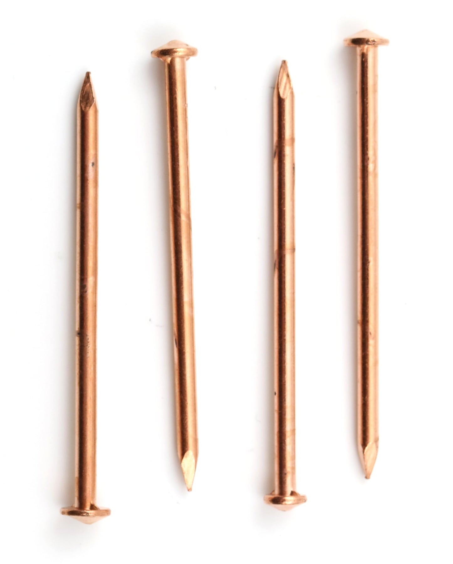 50x Clou en fer 2,0 x 41 mm à tête conique, broches de soudage isolantes cuivrées