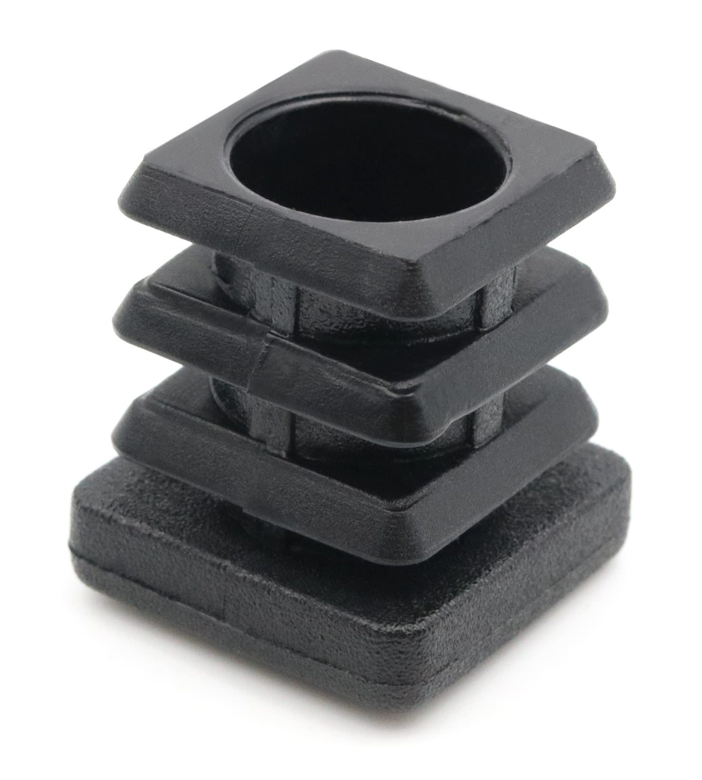 Design61 8x Gewindestopfen Justierstopfen Fußkappen Einsteckbuchse für Quadratrohre 22x22 mm mit M8 Innengewinde Traglast bis 200Kg für Wandstärke 1,5-2 mm