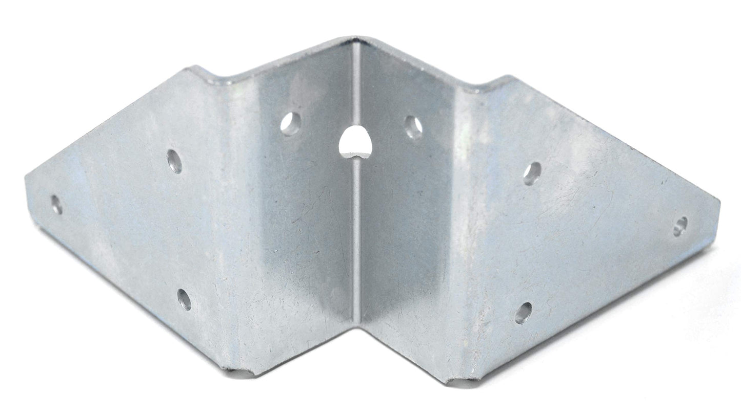 Design61 4er Set Winkelbeschlag Tischbein Tischbeschlag Stahl 123 x 123 mm