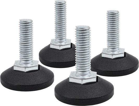 Vis de réglage Design61 4X Ø 58 mm avec vis de réglage galvanisée M10 x 40 mm (base rotative)